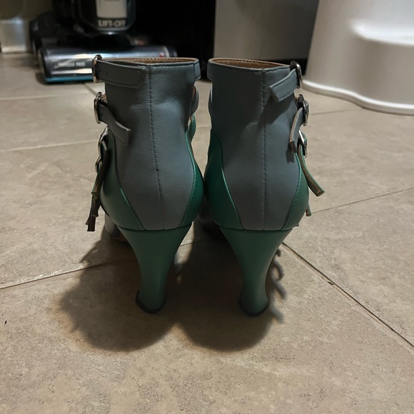 **SOLD**John Fluevog Twist Watusi blue green size 8.5 - Picture 6 of 7